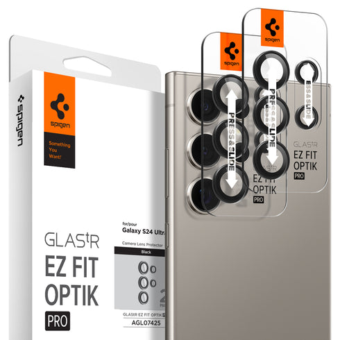 Protector de lente Spigen Galaxy S24 Ultra – Optik Pro EZ Fit (paquete de 2)